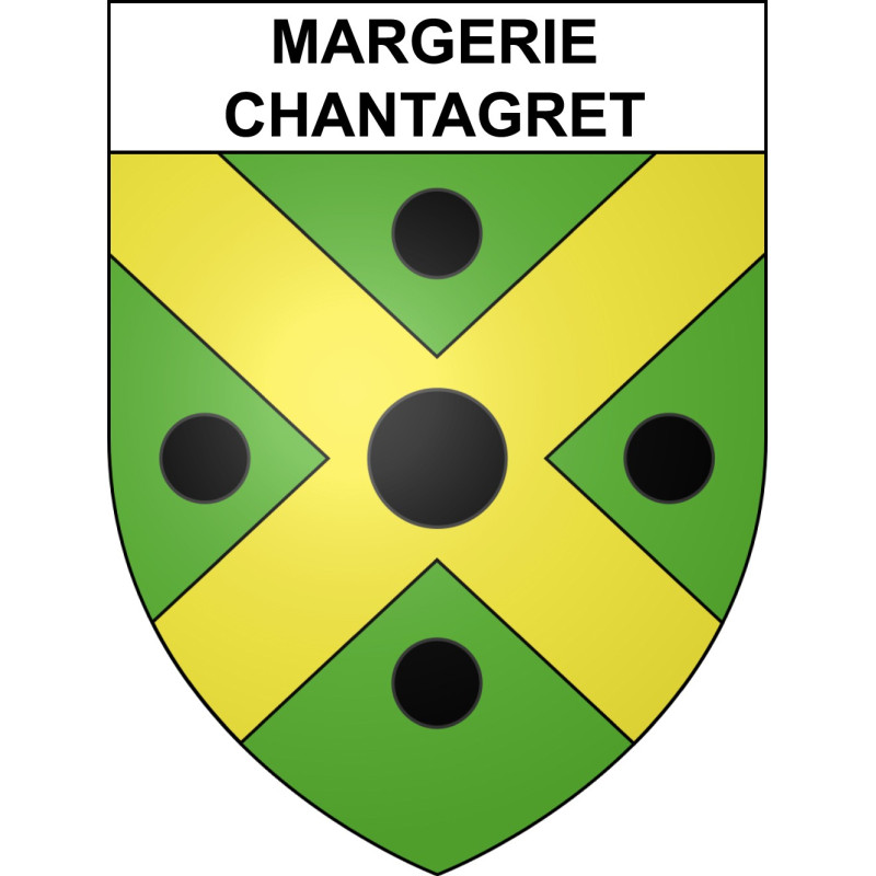 Adesivi stemma Margerie-Chantagret adesivo