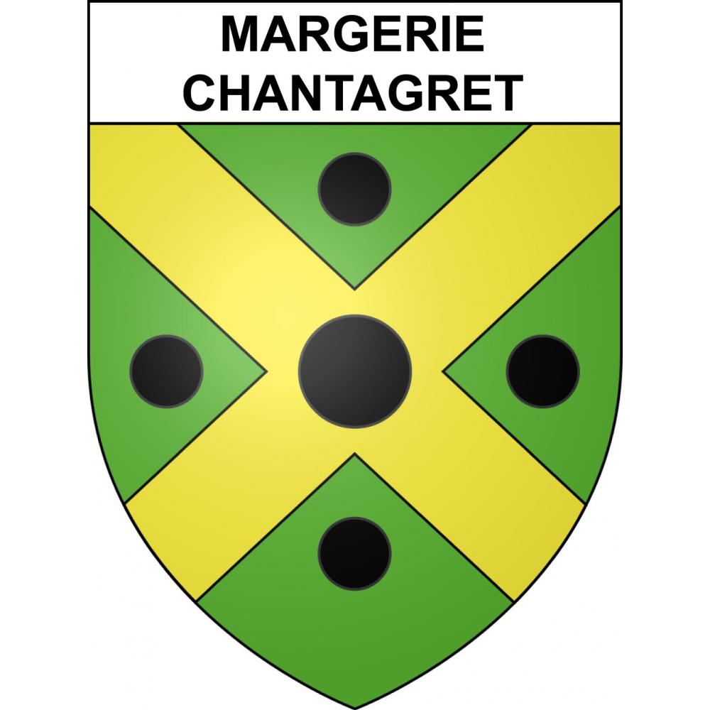 Stickers coat of arms Margerie-Chantagret adhesive sticker