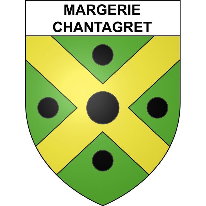 Margerie-Chantagret 42 ville sticker blason écusson autocollant adhésif