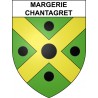 Stickers coat of arms Margerie-Chantagret adhesive sticker
