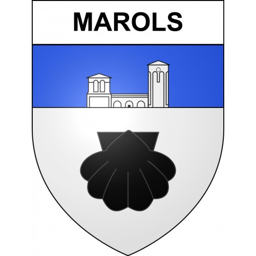 Marols 42 ville sticker blason écusson autocollant adhésif