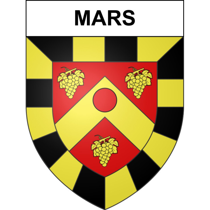 Mars Sticker wappen, gelsenkirchen, augsburg, klebender aufkleber