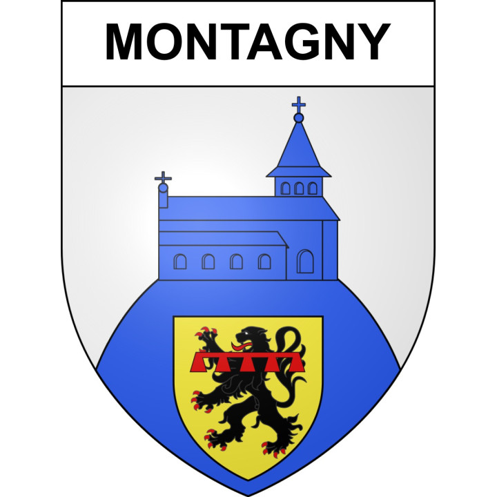 Stickers coat of arms Montagny adhesive sticker