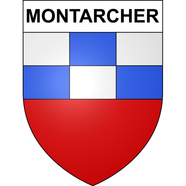 Stickers coat of arms Montarcher adhesive sticker