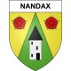 Nandax 42 ville sticker blason écusson autocollant adhésif