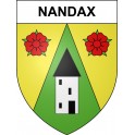 Nandax 42 ville sticker blason écusson autocollant adhésif