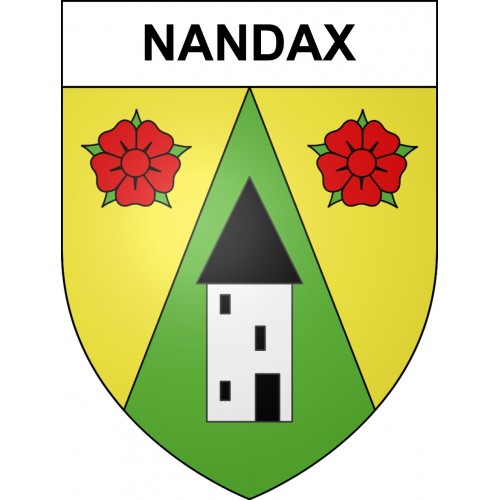 Nandax 42 ville sticker blason écusson autocollant adhésif