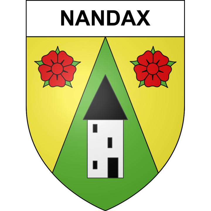 Nandax Sticker wappen, gelsenkirchen, augsburg, klebender aufkleber