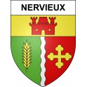 Pegatinas escudo de armas de Nervieux adhesivo de la etiqueta engomada