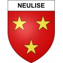 Pegatinas escudo de armas de Neulise adhesivo de la etiqueta engomada