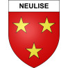 Pegatinas escudo de armas de Neulise adhesivo de la etiqueta engomada