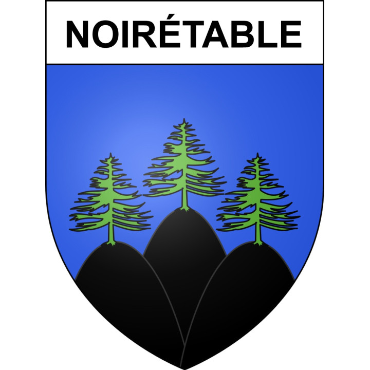 Noirétable Sticker wappen, gelsenkirchen, augsburg, klebender aufkleber