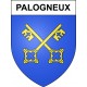 Pegatinas escudo de armas de Palogneux adhesivo de la etiqueta engomada