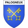 Palogneux 42 ville sticker blason écusson autocollant adhésif