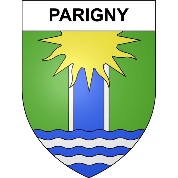 Stickers coat of arms Parigny adhesive sticker