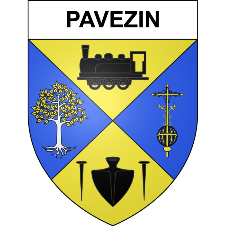 Pavezin Sticker wappen, gelsenkirchen, augsburg, klebender aufkleber