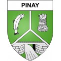 Pegatinas escudo de armas de Pinay adhesivo de la etiqueta engomada