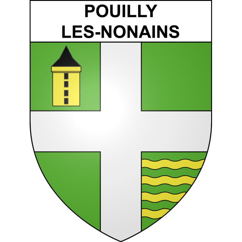 Adesivi stemma Pouilly-les-Nonains adesivo