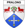 Pegatinas escudo de armas de Pralong adhesivo de la etiqueta engomada