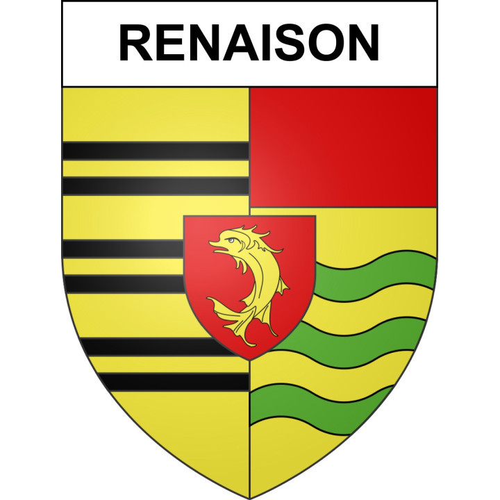 Stickers coat of arms Renaison adhesive sticker