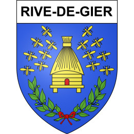 Rive-de-Gier Sticker wappen, gelsenkirchen, augsburg, klebender aufkleber