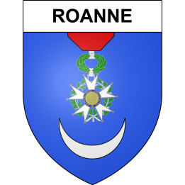 Roanne Sticker wappen, gelsenkirchen, augsburg, klebender aufkleber