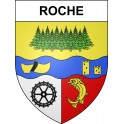 Pegatinas escudo de armas de Roche adhesivo de la etiqueta engomada