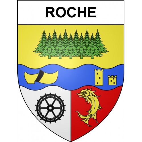 Roche Sticker wappen, gelsenkirchen, augsburg, klebender aufkleber