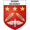 Rozier-en-Donzy 42 ville sticker blason écusson autocollant adhésif