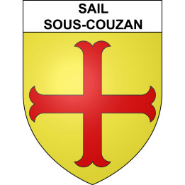 Sail-sous-Couzan 42 ville sticker blason écusson autocollant adhésif