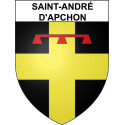 Saint-André-d'Apchon Sticker wappen, gelsenkirchen, augsburg, klebender aufkleber