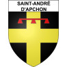 Pegatinas escudo de armas de Saint-André-d'Apchon adhesivo de la etiqueta engomada