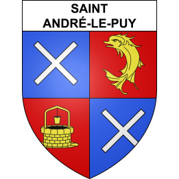 Stickers coat of arms Saint-André-le-Puy adhesive sticker