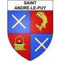 Saint-André-le-Puy 42 ville sticker blason écusson autocollant adhésif