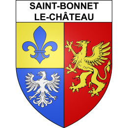 Saint-Bonnet-le-Château Sticker wappen, gelsenkirchen, augsburg, klebender aufkleber