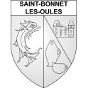 Stickers coat of arms Saint-Bonnet-les-Oules adhesive sticker