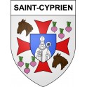 Stickers coat of arms Saint-Cyprien adhesive sticker
