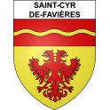 Stickers coat of arms Saint-Cyr-de-Favières adhesive sticker