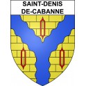 Stickers coat of arms Saint-Denis-de-Cabanne adhesive sticker