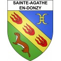 Stickers coat of arms Sainte-Agathe-en-Donzy adhesive sticker