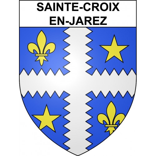 Adesivi stemma Sainte-Croix-en-Jarez adesivo