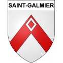 Saint-Galmier Sticker wappen, gelsenkirchen, augsburg, klebender aufkleber