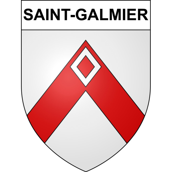 Saint-Galmier Sticker wappen, gelsenkirchen, augsburg, klebender aufkleber