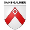 Pegatinas escudo de armas de Saint-Galmier adhesivo de la etiqueta engomada