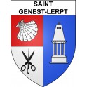 Saint-Genest-Lerpt 42 ville sticker blason écusson autocollant adhésif