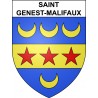 Pegatinas escudo de armas de Saint-Genest-Malifaux adhesivo de la etiqueta engomada