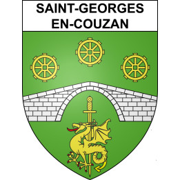 Stickers coat of arms Saint-Georges-en-Couzan adhesive sticker