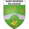 Saint-Georges-en-Couzan 42 ville sticker blason écusson autocollant adhésif