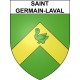 Pegatinas escudo de armas de Saint-Germain-Laval adhesivo de la etiqueta engomada