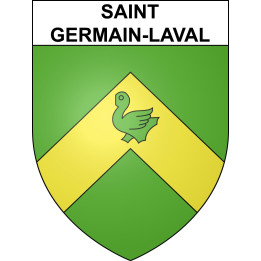 Saint-Germain-Laval Sticker wappen, gelsenkirchen, augsburg, klebender aufkleber